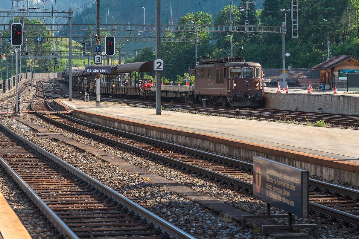Lötschberg railway spiral ramp