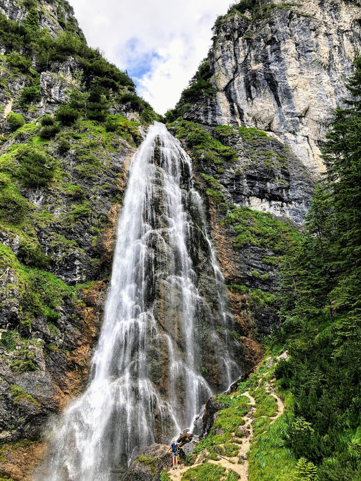 Klettersteig Wasserfall Fels