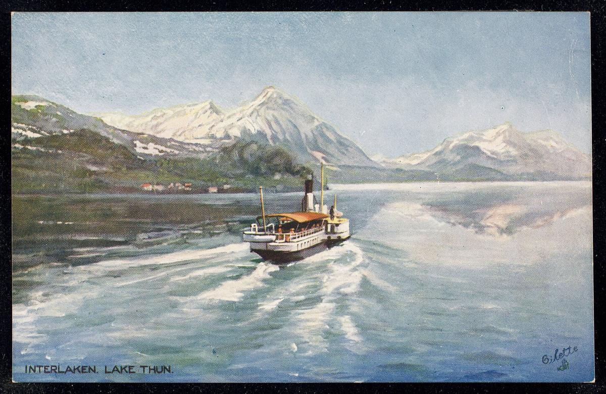 Lake Thun boat Bernese Oberland