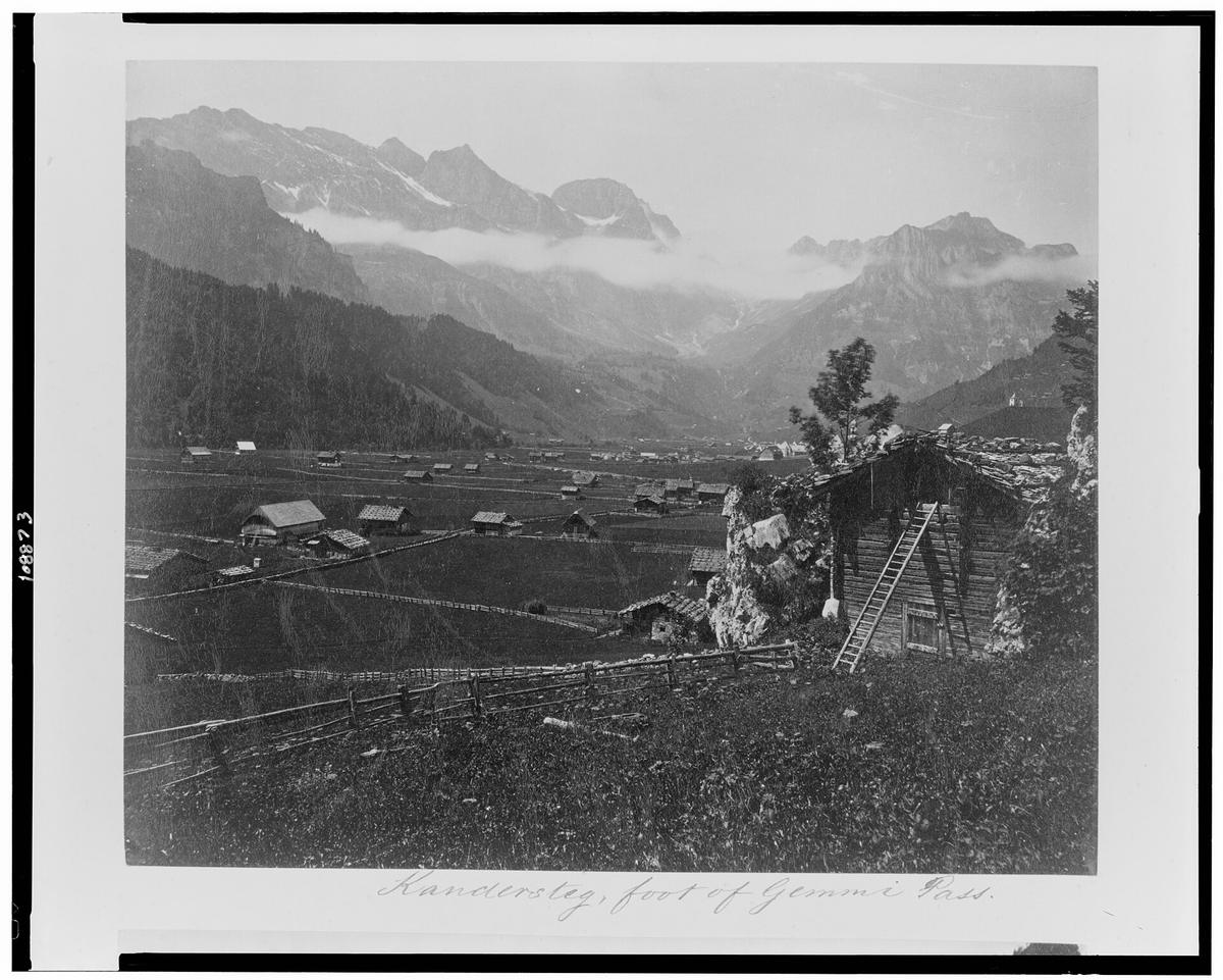 Kandersteg village mountains