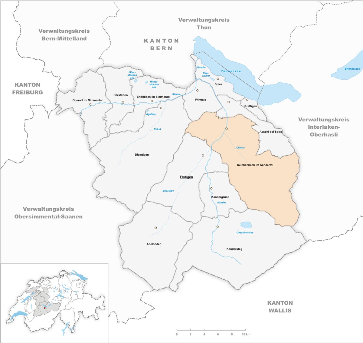 Kiental Talstrasse Abzweigung